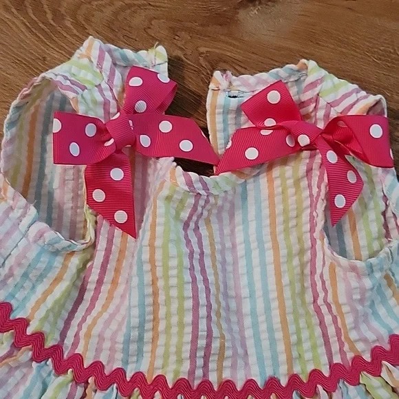 Goodlad stripe seersucker dress and bloomers - Picture 2 of 6